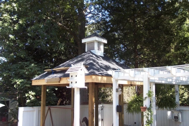 Backyard Pergola Roof Completed