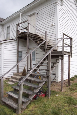 Exterior Stair Replacement Before