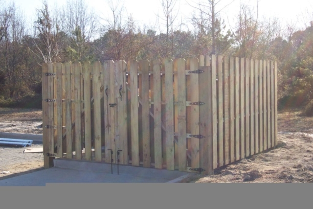 Pressure Treated Garbage Container Enclosure