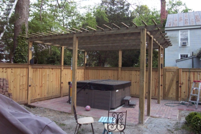 Hot-Tub with Paver Patio Completed