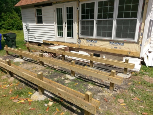 Deck Area During Construction