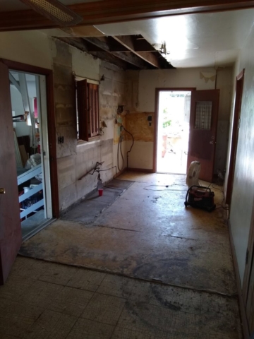 Kitchen During Renovation (Gutted)