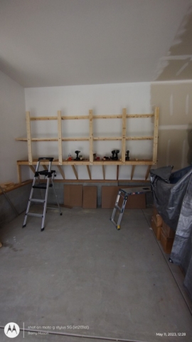 Garage Shelving Project 2 During Construction 2