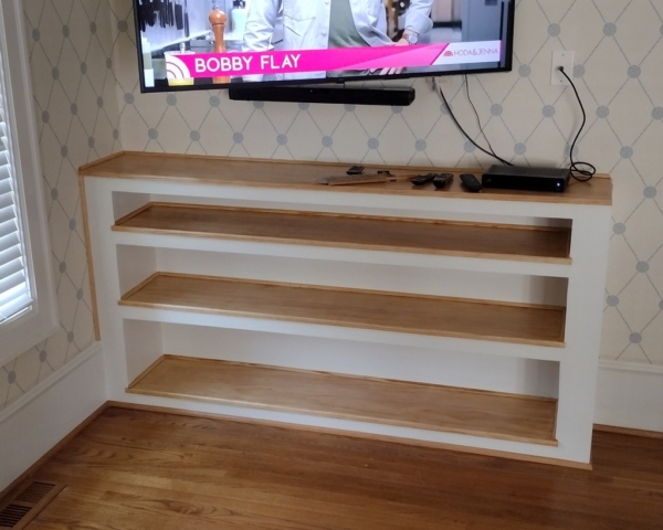 Built-in Bookshelves Completed