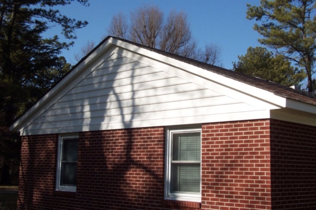 Gable End Siding Re-Do Completed