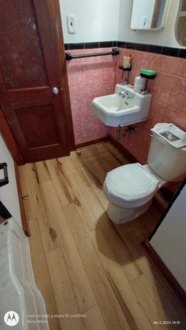 Replace Old Bathroom Flooring and Toilet After