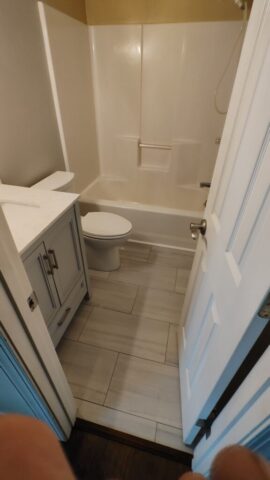 Bathroom Floor Remodel Completed