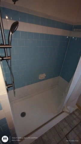 Replace Tub with Roll-in Shower Pan in Tiled Enclosure Completed