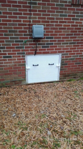 Rotproof Crawlspace Door