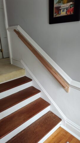 Upper Landing Stair Handrail During Construction 1