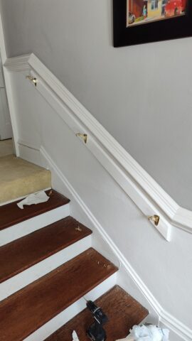 Upper Landing Stair Handrail During Construction 2