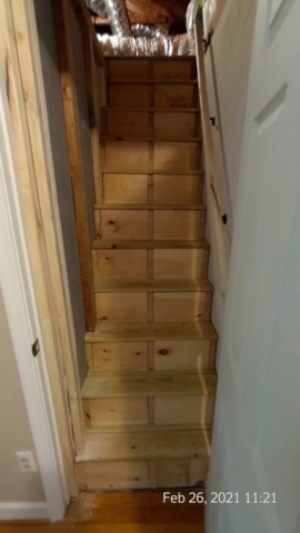 New Attic Stairs and Entry Doorway 2