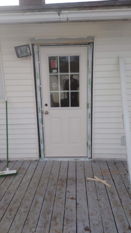 Replace Back Door During Construction 2