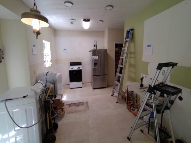 Kitchen Floor During Construction