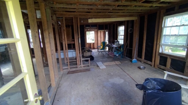 Kitchen and Front Rooms Gutted