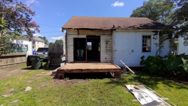 Back Porch After Demo