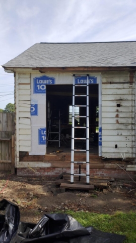 New Kitchen Door Entrance Framing (Exterior)