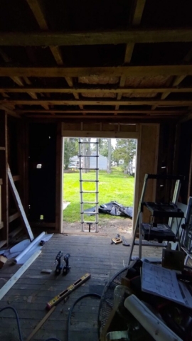 New Kitchen Door Entrance Framing (Interior)