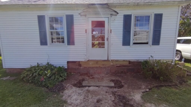 Repaired Rotted Beam and Rim Joist