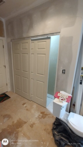 Closet Sliding Doors Installed