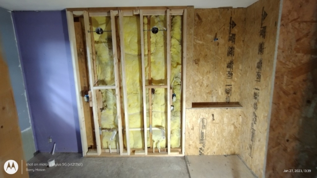 Shower and Vanity Area Framing 1