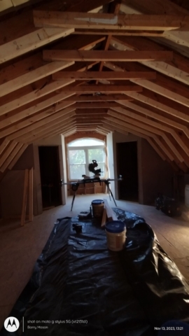 Fur-out Rafters to Accept Deep Spray Foam