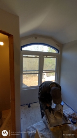 Drywall In/Around Arched Window (Incomplete Window)