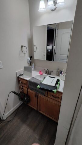 Original Vanity Before Construction