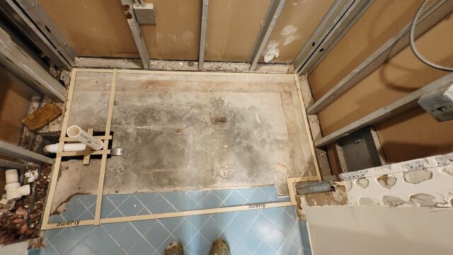 Shower Pan Template
