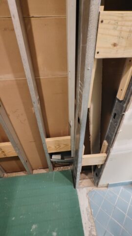 Wall Blocking For Bench and Grab Bar Support